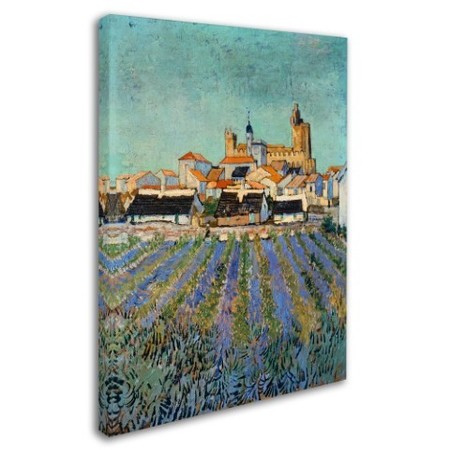 Trademark Fine Art Vincent van Gogh 'Saintes Maries de la Mer' Canvas Art, 14x19 BL01408-C1419GG
